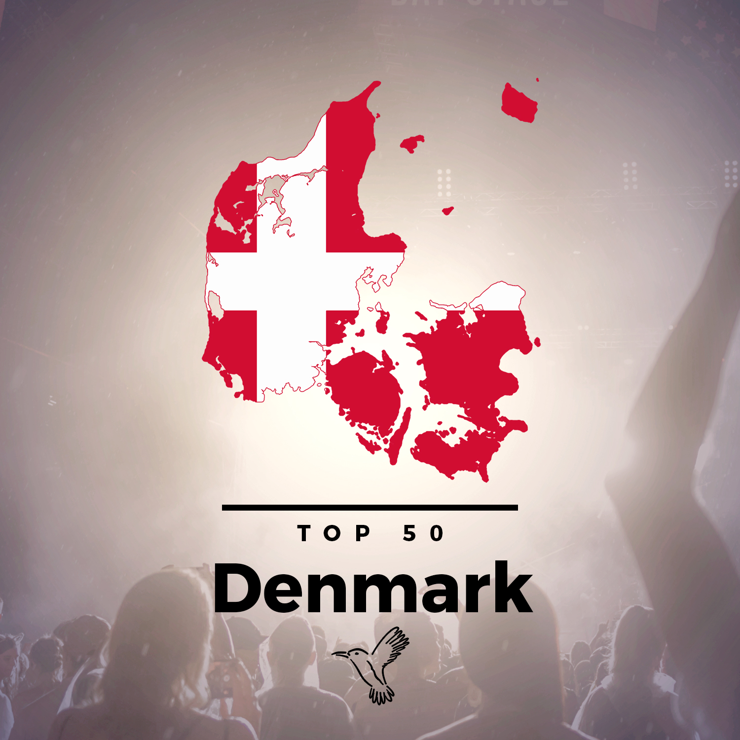 Takke montage Soveværelse Top 50 Denmark Playlist - Kolibri Music
