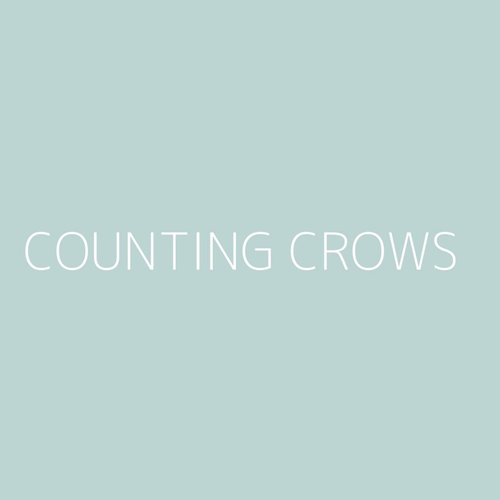 Counting Crows Playlist Most Popular Playlist Kolibri Music